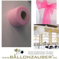 Tll rosa hell feinmaschig 72mm x 50m, ideal f. Dekoschleifen, Ballons usw. rosa hell