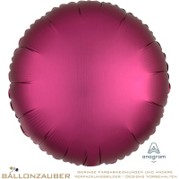Folienballon Rund Pomegranate Satin Luxe 45cm = 18inch